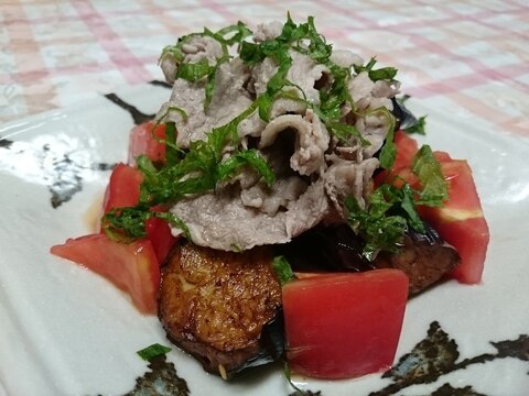 茄子とトマトの冷しゃぶ